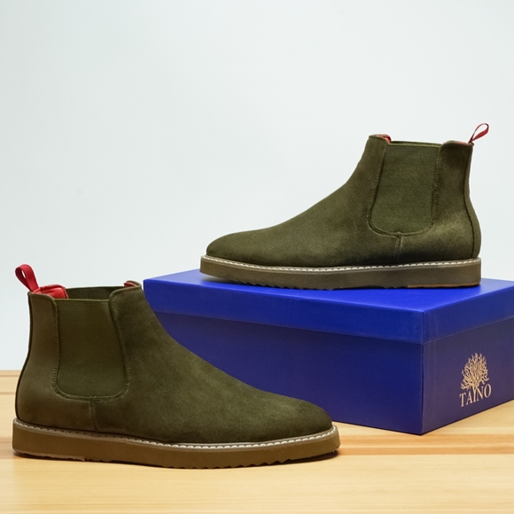 CHELSEA MEN CASUAL BOOT The Loot Olive - Picture 3 of 5